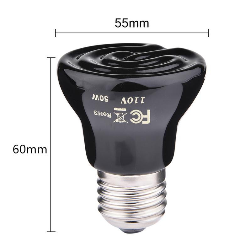 Ден Нощ Амфибии Амфибия Змия Лампа Топлинна лампа за влечуги Светлина 25W 50W 100W AC220240V Дропшиппинг Бързо нагряване