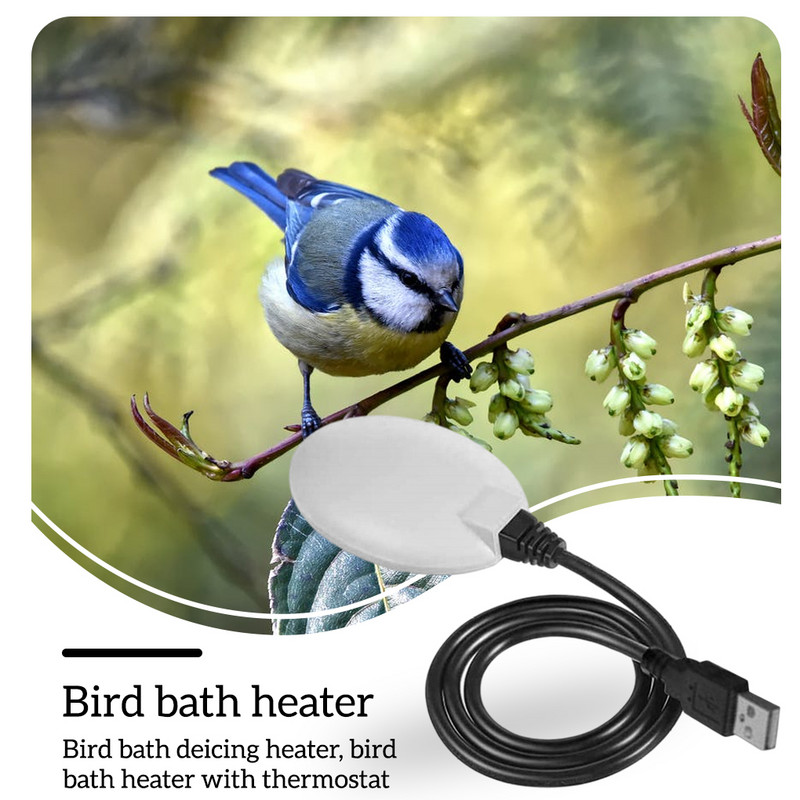 Linnuvanni jääsulataja termostaadiga Kodulindude jootmisseade Elektriline siseõue Loomad Joogisoojendaja Väliskütteseade Kariloomad