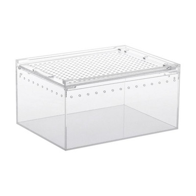 Păianjen negru văduvă, terariu respirabil pentru insecte mici, cutie transparentă de reproducere a reptilelor, cutie de hrănire tip capac glisant acrilic