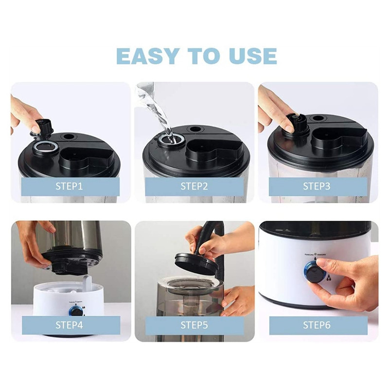 1 PC Mist Fogger Soparla Herps Accesorii pentru animale de companie Accesorii Reptile Umidificator Amfibieni Terarii Cameleon Nou cu furtun, priza UE