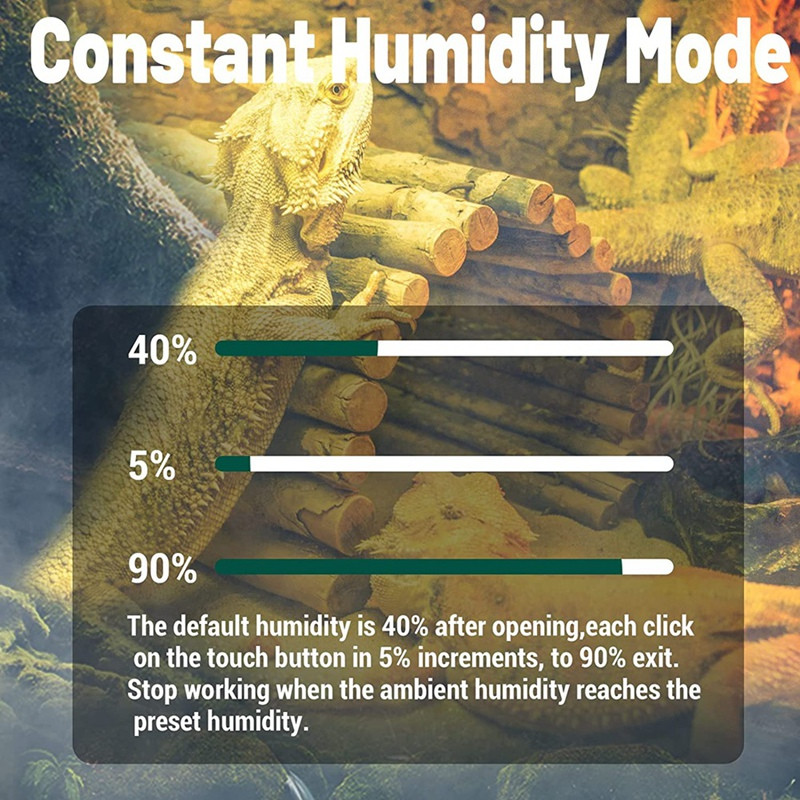 Roomajate õhuniisutaja Fogger seinakinnitus lauaarvuti Herps udumasin Chameleon