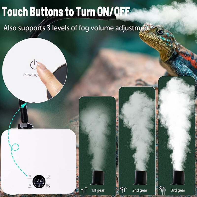 Roomajate õhuniisutaja Fogger seinakinnitus lauaarvuti Herps udumasin Chameleon