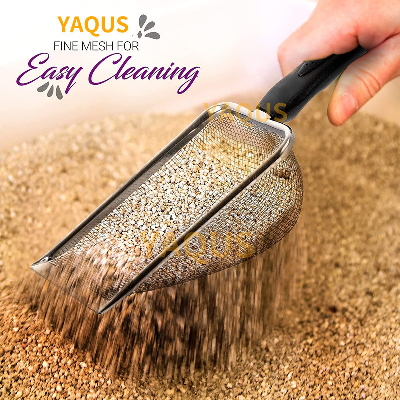 Naminių gyvūnėlių valymo įrankiai Nerūdijančio plieno išmatos Kastuvas Tinklas kačių kraikas Kastuvas Ropliai Driežas Smėlis Kastuvas Tinklelis Išmatų šaukštas