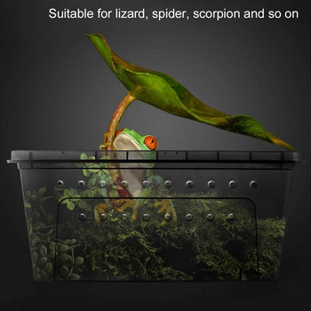 Reptile Feeding Box Vivarium Terrarium Transparent Rearing Breeding Box Turtle Lizard Snake Micro Habitats Μεταφορά ερπετών