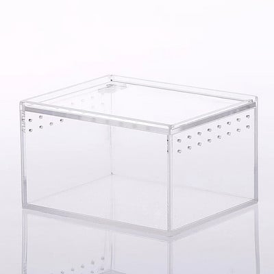 Κουτί αναπαραγωγής ερπετών Μεγάλο ακρυλικό διαφανές συρόμενο κάλυμμα Reptile Tank Insect Spider Tortoise Lizard Feeding Box Terrarium