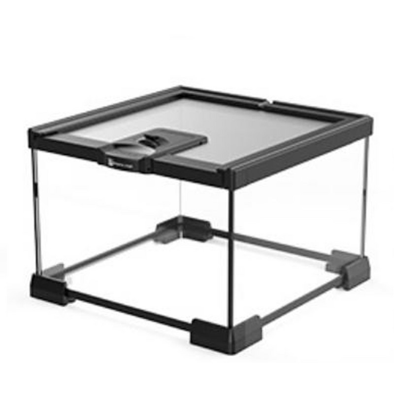 Mini cutie de reproducere din sticlă pentru reptile, cutie transparentă pentru reproducere pentru amfibieni, mini cușcă atractivă pentru incintă pentru reptile