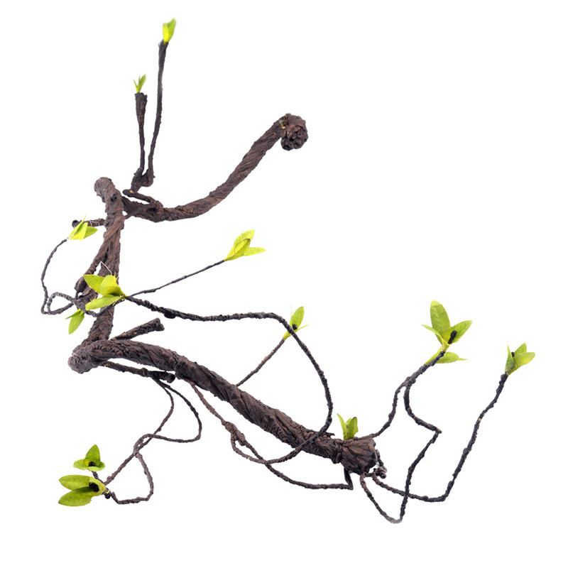 Viță-de-vie cățărătoare pentru reptile cu frunze Decorat cu plante terariu cu ventuze