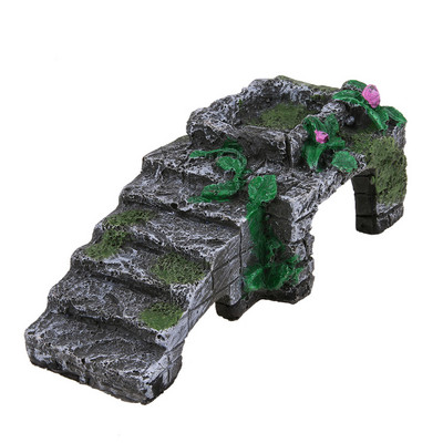 Resin Turtle Reptile Platform Toy Basking Ramp Tank Island Water Aquatic Climb Στολίδι Ενυδρείο Αμφιβίων Αναρρίχηση Σκάλα Δεξαμενής