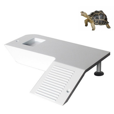 Νέα χελώνα βάτραχος πλωτό νησί Turtle Water Land Inlined Box Platform Climbing Platform Aquatic Pet Reptile Habitat Aquarium