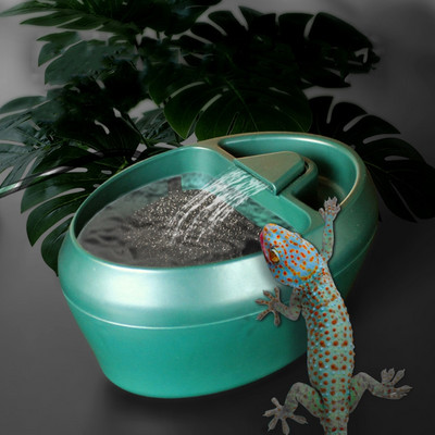 Rāpuļu dzeramās strūklakas ūdens pilinātājs piemērots čūskas gekona ķirzakas-hameleona bārdainā pūķa ūdens trauku traukam