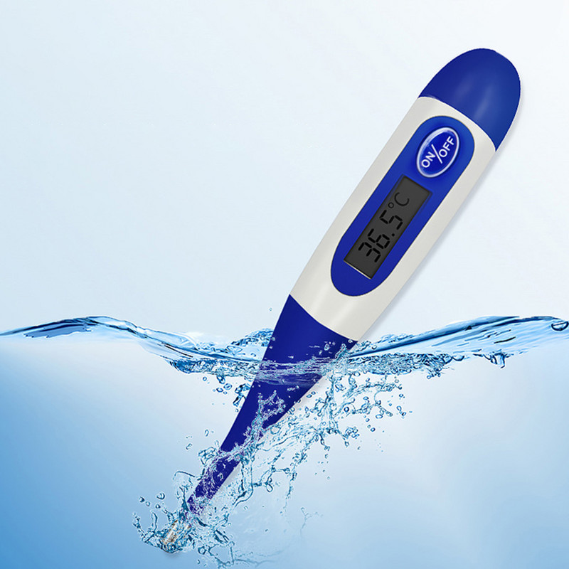 Gyvūnų termometras Skaitmeninis LED ekrano termometras Tikslus vandeniui atsparus naminių gyvūnėlių tiesiosios žarnos termometras gyvuliams šunims arkliams katėms avims