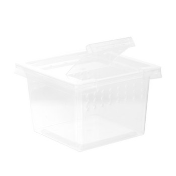 1 бр. Практична прозрачна преносима издръжлива кутия за отглеждане на влечуги Кутия за хранене на домашни любимци за офис дома Магазин