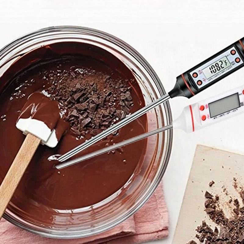 Skaitmeninis maisto ruošimo maisto termometras, skirtas virtuvės zondui Pienas Vanduo Skystas aliejus Forumas Skaitmeninis termometras be baterijos