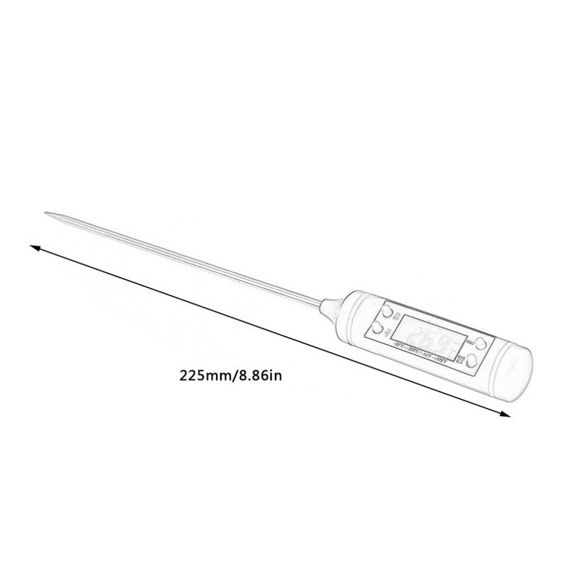 Skaitmeninis maisto ruošimo maisto termometras, skirtas virtuvės zondui Pienas Vanduo Skystas aliejus Forumas Skaitmeninis termometras be baterijos