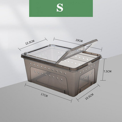 Roplių veisimo dėžutės vėžlys driežas gyvatės terariumo bakas, didelis skaidrus roplių šilumą izoliuojantis dėžutė roplių terariumo dekoras