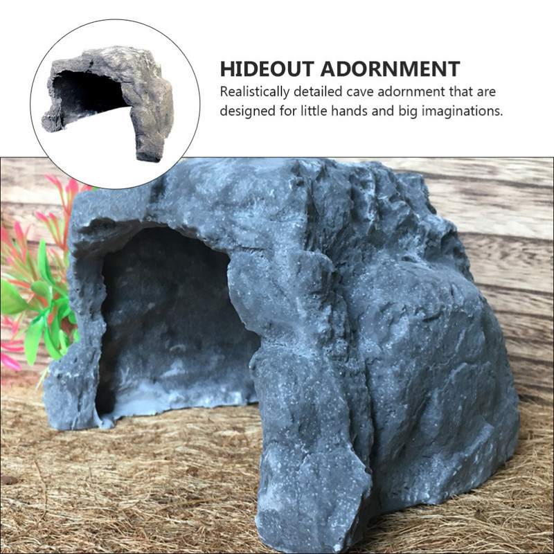 1 gab. Rāpuļu slēpšanās ala ainava alas rotājums dekoratīvs slēpnis nejaušas krāsas