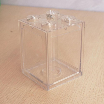 Rezervor de pește stivuibil multicolor pentru acvariu cutie decorativă de birou pentru rezervor de pește mic pentru broasca testoasă, reptile, creveți, crab, insecte