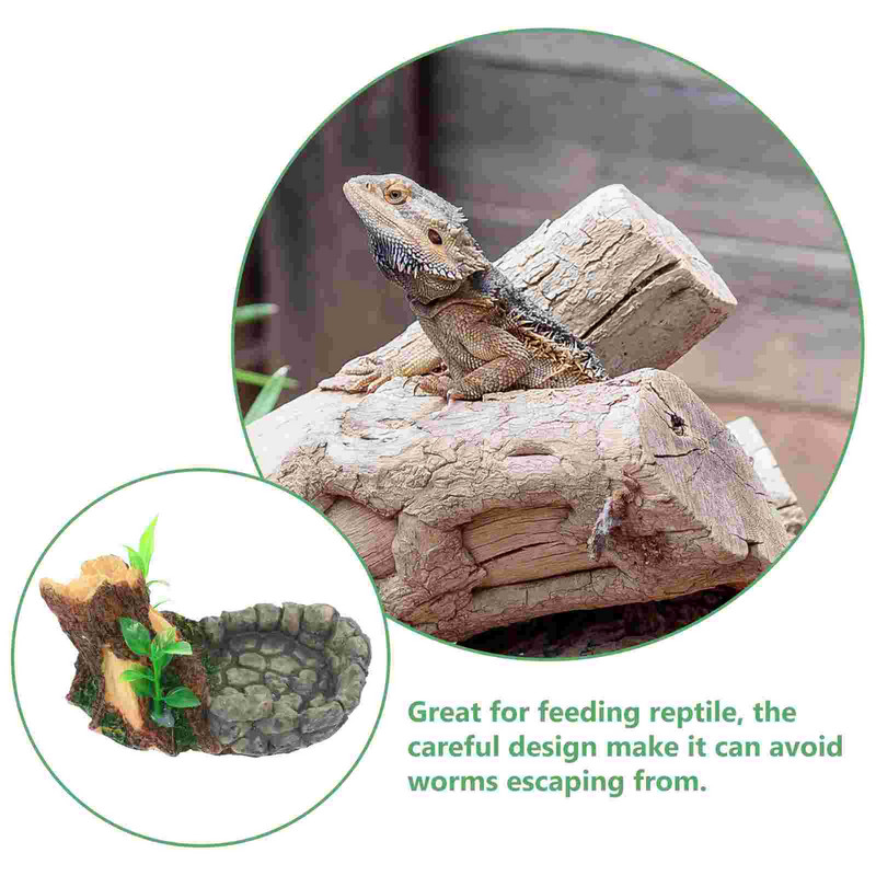 Zdjela za vodu za gmazove Posuda za hranjenje Kornjača Zmija Kućni ljubimac Gušter Puze Spremnik Spremnik Držač Pribor Dozator Hranilica