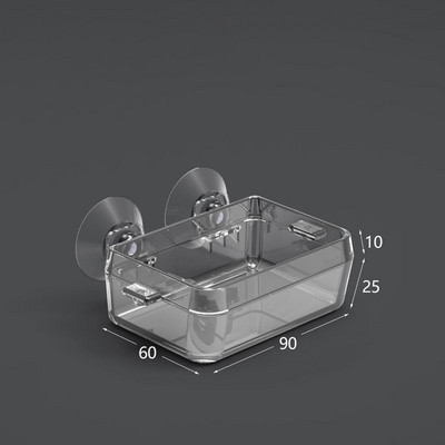 Διαφανής τροφοδότης ερπετών με βεντούζες Anti-escape τροφοδότης πιάτων φαγητού Μπολ Turtle Lizard Worm Feeding Snakes Δοχείο φαγητού