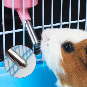 500Ml Hamster Drinker Rabbit Pet Water Dispenser Κρεμαστό μπουκάλι Drinker Automatic Pet Waterer Drinking Head Pipe Συντριβάνι