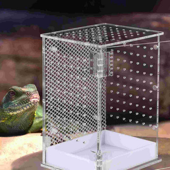 Box Enclosure Breeding Feeding Spider Reptile Terrarium Container Insect Incubator Tarantula Reptiles Acrylic Tank Jumping