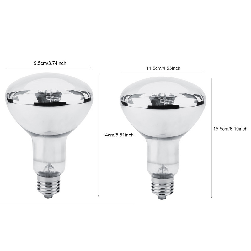 Bec de căldură pentru reptile, 80W/100W, UVA UVB, pentru șopârlă de terariu cu șarpe