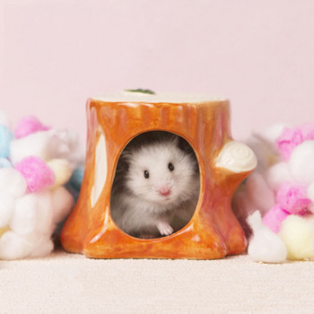 Πορσελάνινο κατοικίδιο ζώο Χάμστερ Σπίτι Μικρό κρεββάτι χάμστερ Φωλιά ποντικιού ινδικό χοιρίδιο Chinchilla