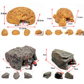 Reptila Soparla Sarpe Broasca Testoasa Ascunzatoare Pestera Ascunzătoare Casa Cameră Decor de terariu din rășină