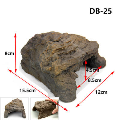 Reptila Soparla Sarpe Broasca Testoasa Ascunzatoare Pestera Ascunzătoare Casa Cameră Decor de terariu din rășină