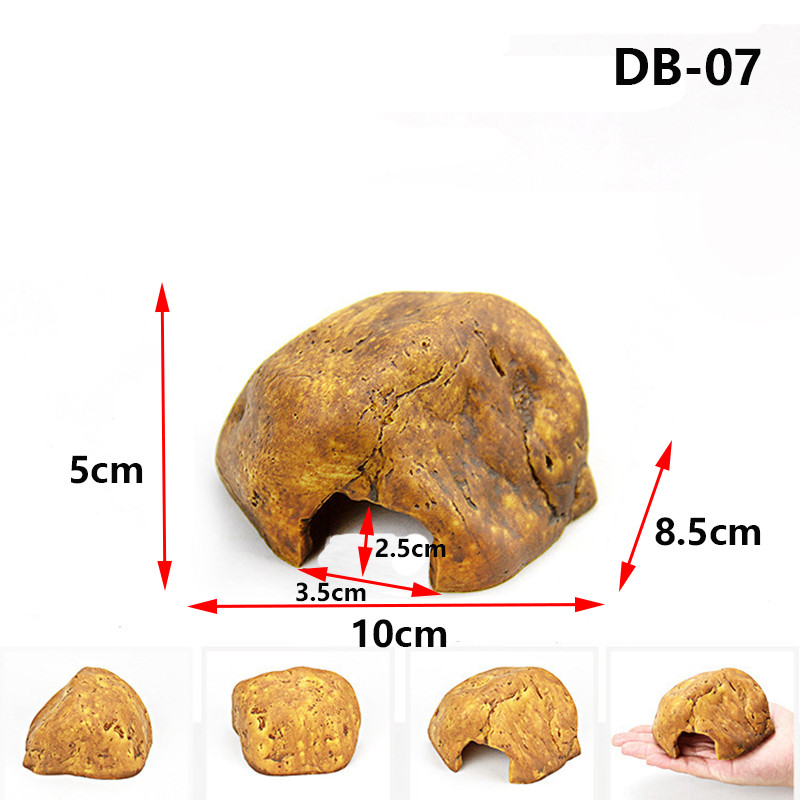 Reptila Soparla Sarpe Broasca Testoasa Ascunzatoare Pestera Ascunzătoare Casa Cameră Decor de terariu din rășină