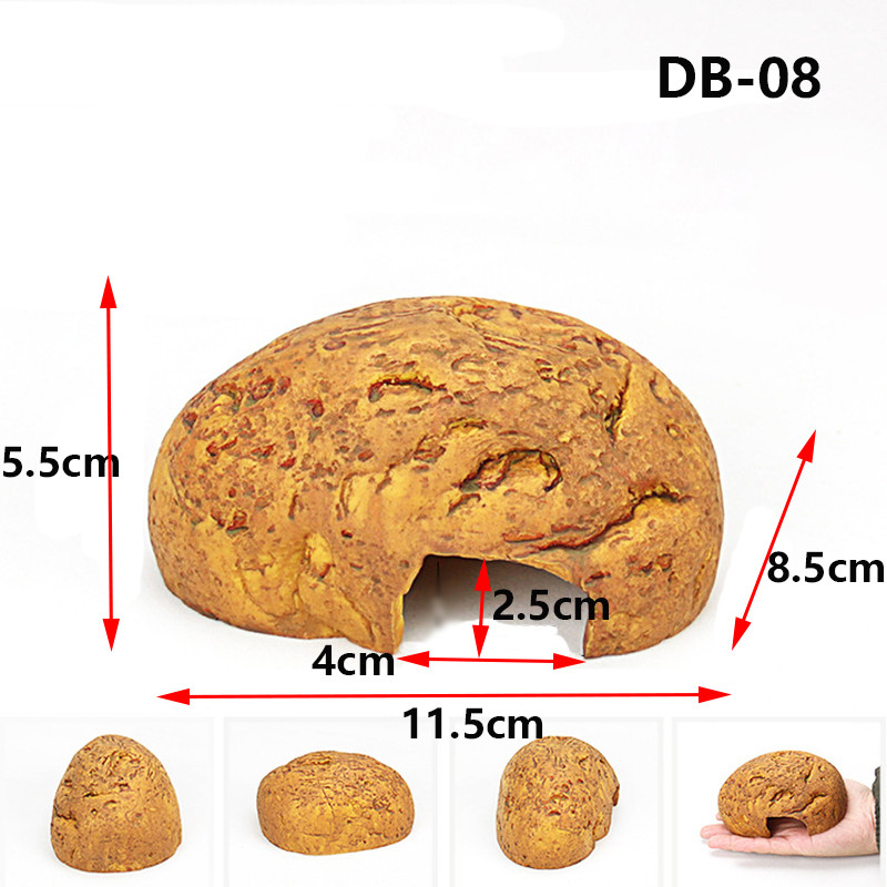 Reptila Soparla Sarpe Broasca Testoasa Ascunzatoare Pestera Ascunzătoare Casa Cameră Decor de terariu din rășină