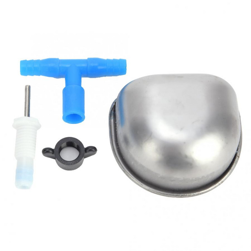 10 vnt. nerūdijančio plieno girdykla geriamojo vandens dubenėlis ūkio gyvūnų šėrimo įrankiai, skirti Marten ūkio reikmenims