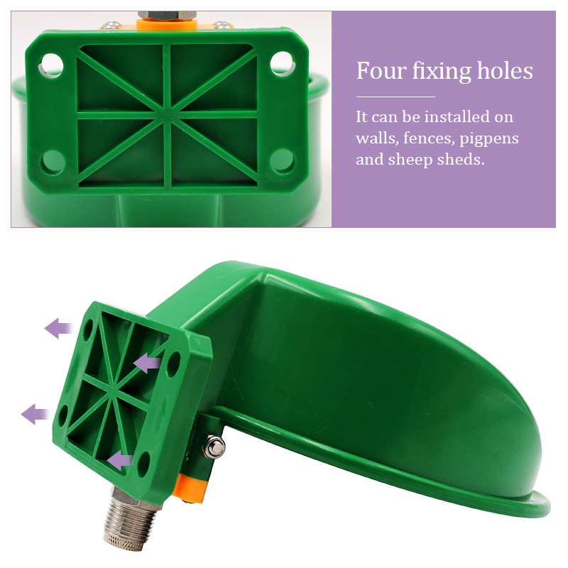 Bol de băut automat pentru porci și oi din plastic, cu atingere, pentru fermă de păsări, pentru hrănire scroafă, bol de apă îngroșat pentru animale, adăpator durabil