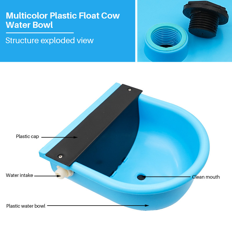 1 kom. Automatsko stočarstvo, govedo, koza, ovce, oprema za pojilicu za vodu, plastična zdjela za hranjenje s odvodnim otvorom, plovnim ventilom, besplatna dostava