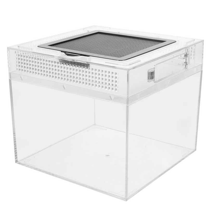 Box Habitat Tarantula Cage Enclosure Reptile Spider Feeding Terrarium Breeding Snake Tank Container Cricket Bowl House Crab