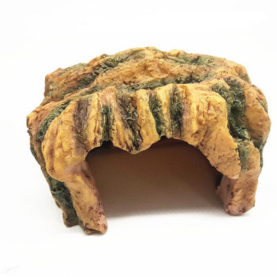Fish Hiding Cave Resin Ενυδρείο Δεξαμενή ψαριών Τοπίο Χελώνα Ερπετό Basking Hide Διακοσμητικό Οικοτόπου