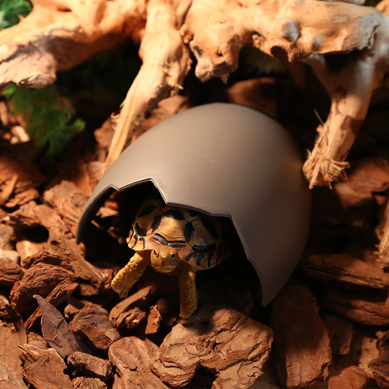 Reptile Hiding Cave Resin Ενυδρείο Δεξαμενή ψαριών Τοπίο Χελώνα Ερπετό Basking Hide Στολίδι βιότοπων