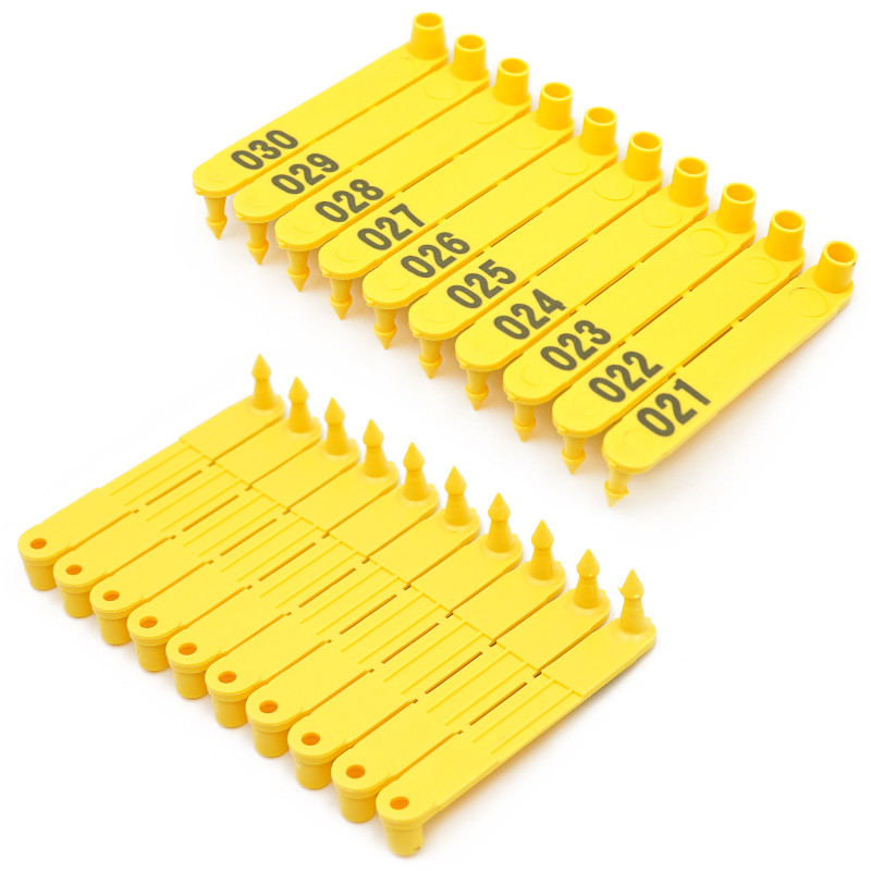 Stoka Životinje Koza Ušne markice Kliješta Pas Kunići Ovčje ušne markice Najlon Materijal Ovce Laserska ušna markica Br. 001-1000