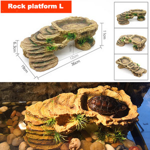 Reptile Shale Step Ledge pentru acvarii Terarii Adaugă locuri de ascunzătoare Ledge basking pentru broaște țestoase Reptile Amfibieni Animal mic