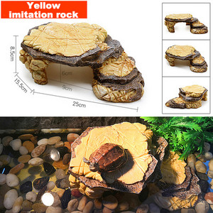 Reptile Shale Step Ledge pentru acvarii Terarii Adaugă locuri de ascunzătoare Ledge basking pentru broaște țestoase Reptile Amfibieni Animal mic