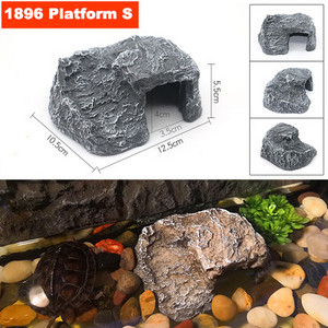 Reptile Shale Step Ledge pentru acvarii Terarii Adaugă locuri de ascunzătoare Ledge basking pentru broaște țestoase Reptile Amfibieni Animal mic