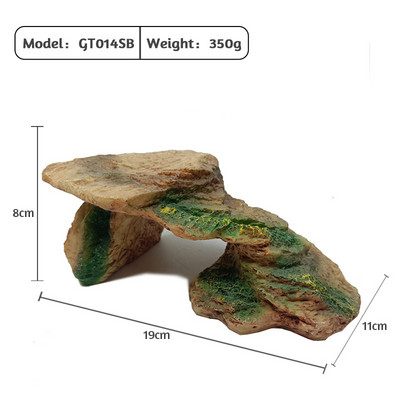 Reptile Shale Step Ledge pentru acvarii Terarii Adaugă locuri de ascunzătoare Ledge basking pentru broaște țestoase Reptile Amfibieni Animal mic