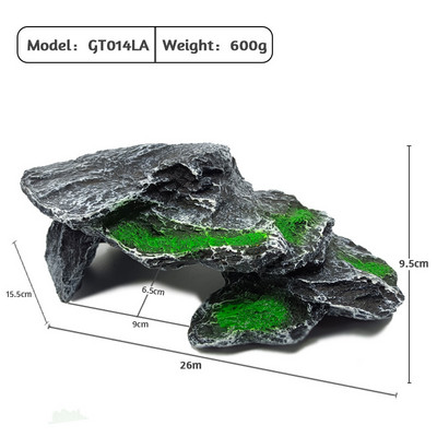 Reptile Shale Step Ledge pentru acvarii Terarii Adaugă locuri de ascunzătoare Ledge basking pentru broaște țestoase Reptile Amfibieni Animal mic