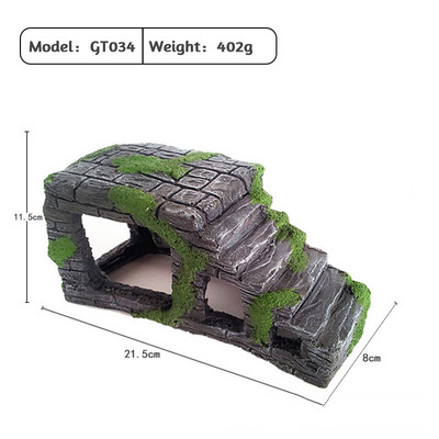 Reptile Shale Step Ledge pentru acvarii Terarii Adaugă locuri de ascunzătoare Ledge basking pentru broaște țestoase Reptile Amfibieni Animal mic