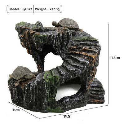 Reptile Shale Step Ledge pentru acvarii Terarii Adaugă locuri de ascunzătoare Ledge basking pentru broaște țestoase Reptile Amfibieni Animal mic