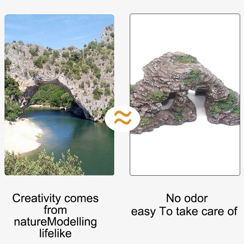 Reptile Shale Step Ledge pentru acvarii Terarii Adaugă locuri de ascunzătoare Ledge basking pentru broaște țestoase Reptile Amfibieni Animal mic