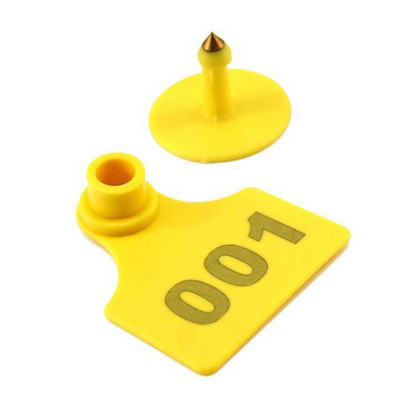 Loomakasvatustarbed Sigade kõrvamärgid Põllumajandusloomade kõrvamärgid Plastikust TPU identifitseerimissilt lehmadele, kitsedele, lammastele 100 tk