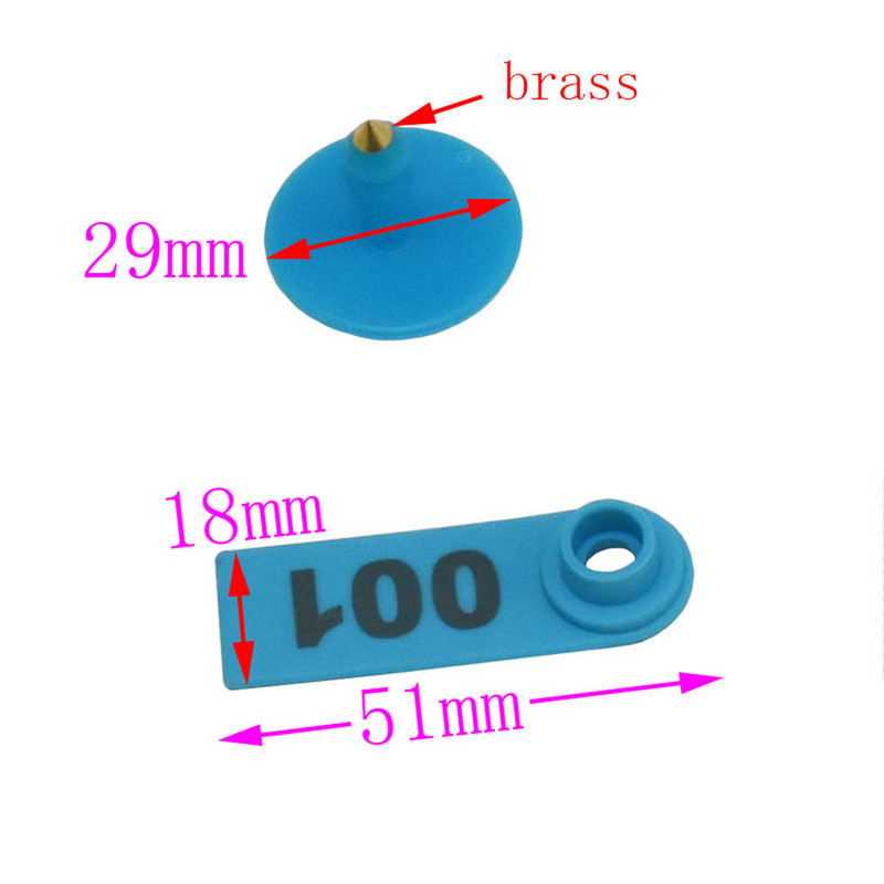 Kõrvamärgi lambamarkeri aplikaator 001-100 kõrvamärgid kitse identifitseerimiseks Kõrvamärgistus 2 tk tihvtiga Kõrvamärgitangid