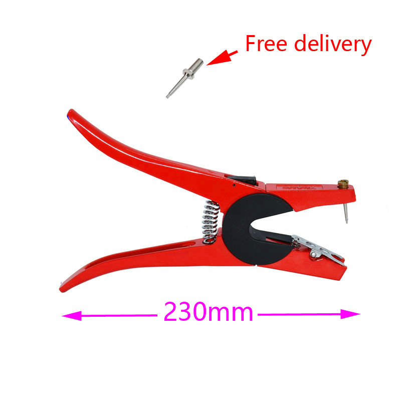 Kõrvamärgi lambamarkeri aplikaator 001-100 kõrvamärgid kitse identifitseerimiseks Kõrvamärgistus 2 tk tihvtiga Kõrvamärgitangid