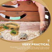 Terariu broasca testoasa pestera reptile cutie platforma ornament broasca testoasa ascuns adapost decor acvariu